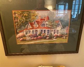 Lots of pictures framed throughout the house