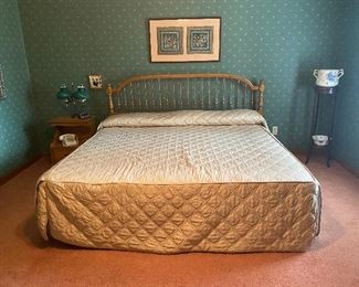King size bed with mattress & box springs