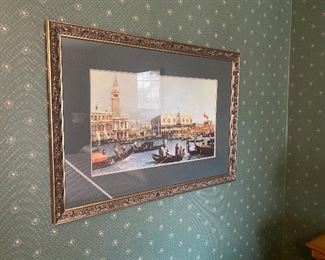 Framed and matted picture