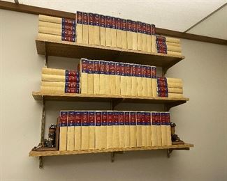 Shelving & encyclopedia set