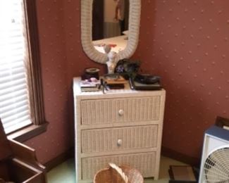 3 drawer chest with matching mirror