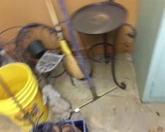 Storage room off patio