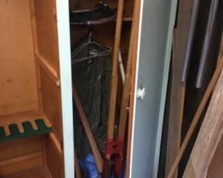 Storage room off patio