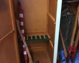 Storage room off patio