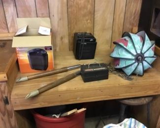 Storage room off patio