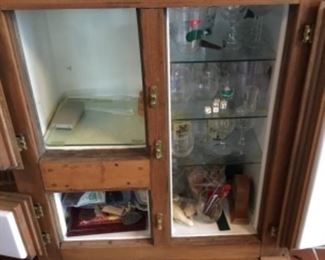 Vintage wooden ice box