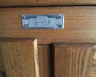 Vintage wooden ice box