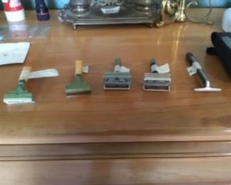 Master bedroom - vintage razors