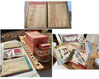 #5) $100 NOW 20% OFF (was $125) Vintage 1962 Pink Toy Theatre Showboat Playset by Remco.
Never Played with. Includes Showboat Scripts and Characters in original package as shown. Condition: Although unused the box has Storage Issues and the boat has some yellowing as shown.  4 Shows! Cinderella, Heidi, Wizard of Oz and Pinocchio. What a COOL TOY! (1 of 4 views) 