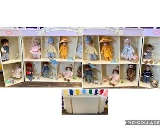 #82) $60 NOW 20% OFF (was $75) A Year of Precious Moments . Dolls , Display case and accessories. 29.5’’wide x 15” tall. (1 of 2 views) 