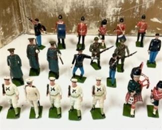 #3) $120 NOW 40% OFF (was $200 ) 26 pc of Vintage Britain’s Ltd soldiers. Many with moving parts. As is as shown but overall great condition. (1 of 3 views)  