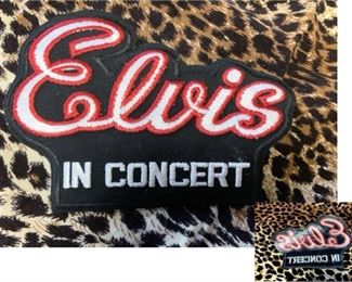 #77) $10 unused Vintage Elvis in Concert Patch. Approx 8” x 5”
