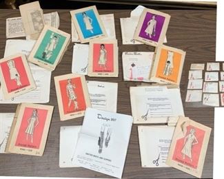 #80) $15 for all 12 packs of Vintage Patterns. Includes ST LOUIS STAR TIMES,  Marian Martin and Anne Adam’s. These are used and sold as is. Cool period patterns.LOT C