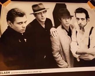 #117) $12 THE CLASH Poster 2000s 22” x 23” Never Used 