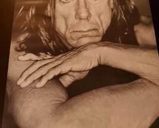 #121) $16 NOW 20% OFF (was $20 ) IGGY POP Poster Undated 33x23.” Never Used 
