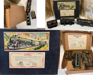 #89) $50 NOW 50% OFF (was $100 ) 1950s New Cable Train Set Toy with box. made in Japan. Untested and not sure If all parts are included. see as is in photos  (1 of 4 views) 