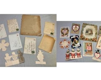 #134) $20 NOW 20% OFF (was $25 ) all 10 Antique Valentines Early 1900s. As is as shown. ( 1 of 2 views) 