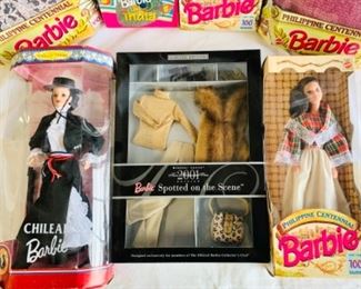 #109) $$175 NOW 30% OFF (was $250) for all Vintage Barbies in original boxes .6 dolls and one clothing pack . (1 of 6 views) 