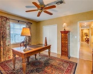 Seven Seas by Hooker Desk and Chair.   Tall cabinet is not available.  Oriental Rug Available.