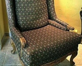Fairfield Wing Back Ornate Chair 