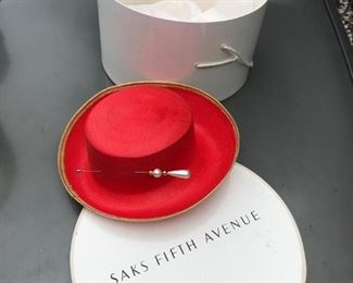 Vintage Hat from Saks Fifth Avenue NWT!!! 