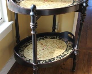 #5 . 150..00. Two tier tray table removeable trays 33.5”h X 27.5”w X 20”d