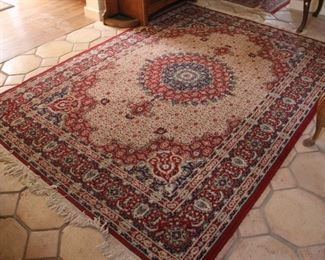 #29. $60.00. Area rug needs cleaning 92” X 67”