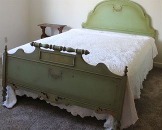 #51 $175.00. Painted full bed no rails HB 49”h X 57”w / FB 30”h X 57”w