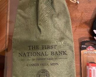 Vintage Bank Bag Cannon Falls Minnesota