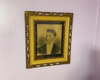 Early Gesso Framed Photograph