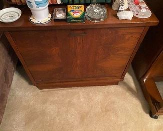 Music Cabinet with Pull Down Front