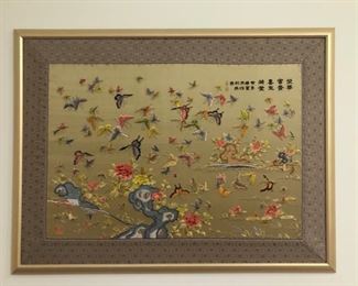Asian embroidered art