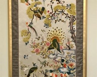 Asian embroidered art
