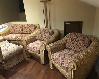 Wicker patio set