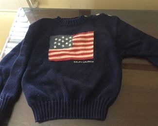 Kid's size Ralph Lauren Americana sweater.