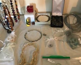 Large selection of costume jewelry.