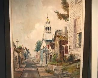 Painting signed by Walt Courtney.