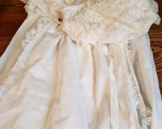 Antique Baptism Gown and Cap