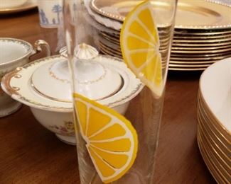 Set of these---Federal Glass-MCM Lemons