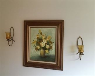 . . . a nice floral oil with sconce accents