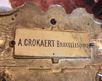 Antique inkwell bottom inscription 