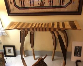 Contemporary modern hand crafted table