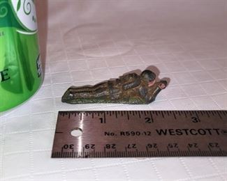 Vintage die cast sniper soldier $5