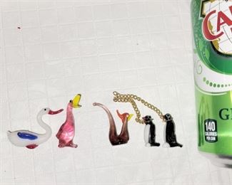 Mini glass animals $5 for all 5 pieces