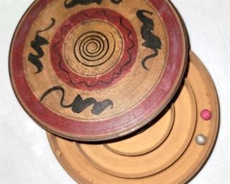 Vintage wood maze toy. (probably hand made) $5