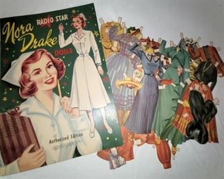 1952 Nor Drake Radio Star Paper Doll set. Dolls are uncut. $15