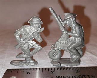 Vintage die cast soldiers. $10 pair
