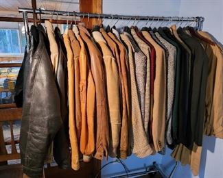 Nice selection of leather coats