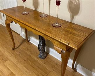 Oak sofa table $70
