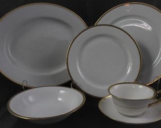 Tirschenreuth “Colonial” Dinnerware, 6 piece Place Setting Service for 6:  Dinner PLates, Salad Plates, B&B Plates, Cereal Bowls , Cups & Saucers and 10” Platter